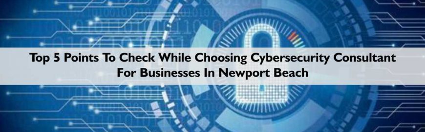 Top 5 Points To Check While Choosing Cybersecurity Consultant For Businesses In Newport Beach