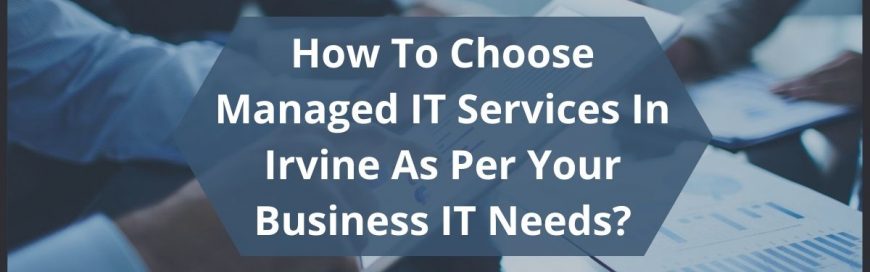How To Choose Managed IT Services In Irvine As Per Your Business IT Needs?