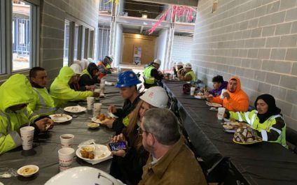 Subcontractor Appreciation Lunch at the Seaforth High School project.