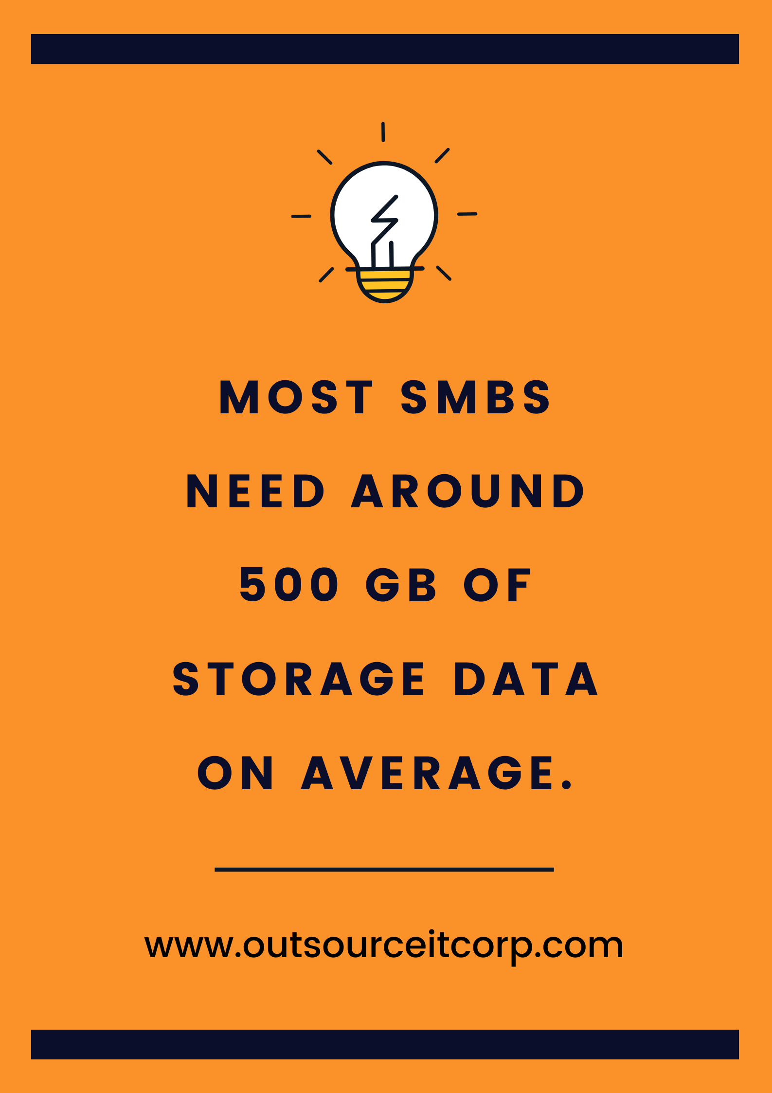 Data storage infographic