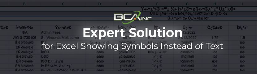 2024 Expert Solution for Excel Showing Symbols Instead of Text