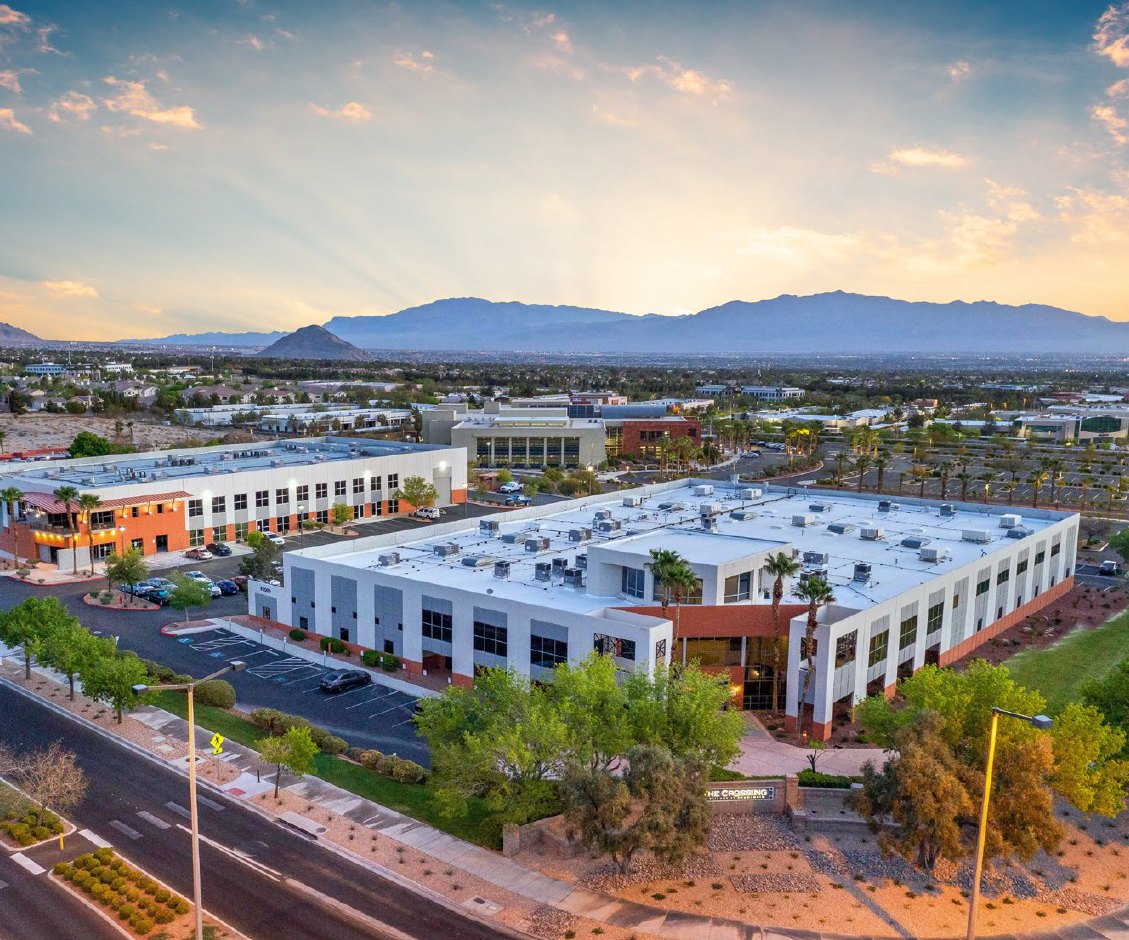 Aerial view of the MK Fluidic Systems manufacturing facility in Las Vegas, Nevada