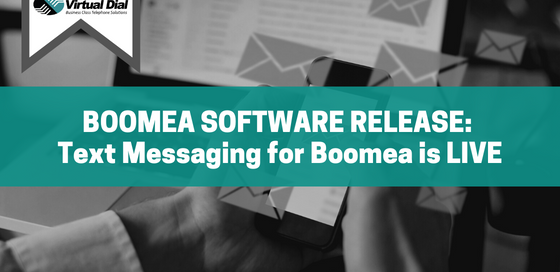 Text Messaging for  Boomea is LIVE