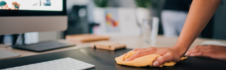 Keep your workspace productive: Tips for cleaning your computer and mobile devices