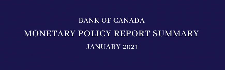 Bank of Canada: Projections for 2021