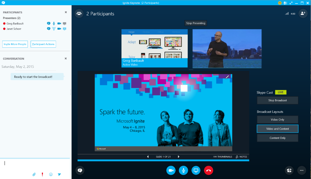 set up a skype for business meeting office 365