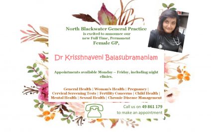 New Doctor Announcement – Dr Krisshnaveni Balasubramaniam