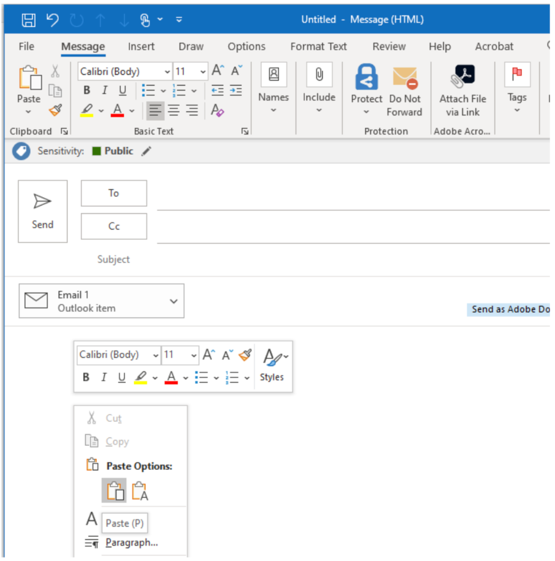 Outlook - Attach an Email to an Email