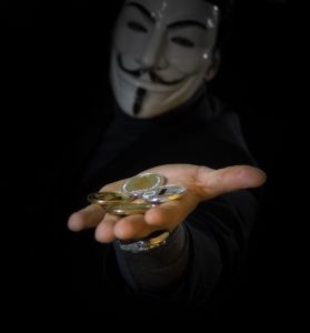 Hacker asking for bitcoin