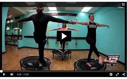 inBalance Barre BOUNCE on KSAT 12 Fitness Friday!