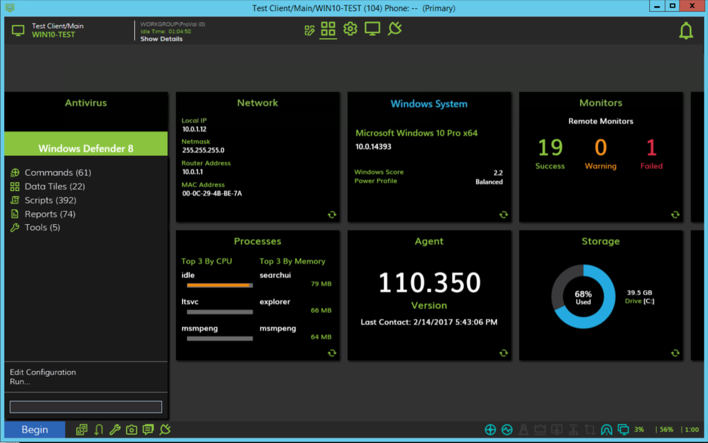 Utilizing the New Computer Management Window in LabTech 11 ProVal Technologies, Inc