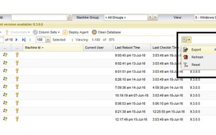 Exporting Kaseya Agent Details without Creating Reports