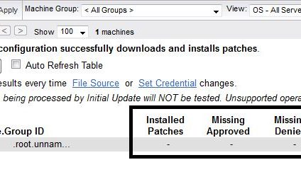 Machine Patch Status not Updating in Kaseya