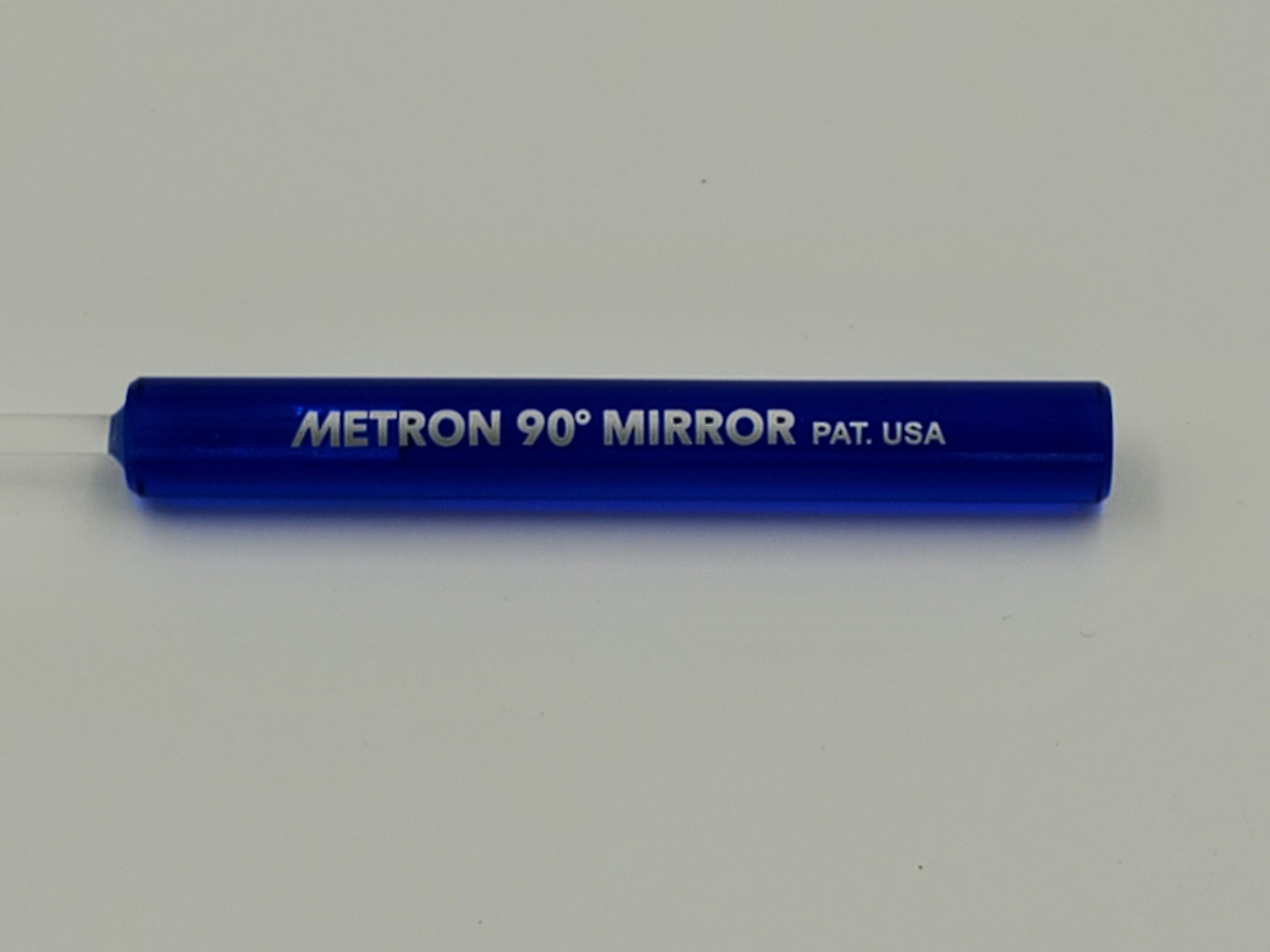 Metron Optics, Metron MiniMirror, part P, plastic handle, blue handle, 90 degree mirror handle, Metron p handle, mini mirror handle, standard plastic handle, fixed handle, non-telescopic handle, handle for M90S, M90T handle, M90XT handle, standard metron handle