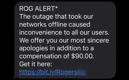 Scammers are attempting to con Rogers customers with fake refund texts in wake of Friday’s nationwide outage
