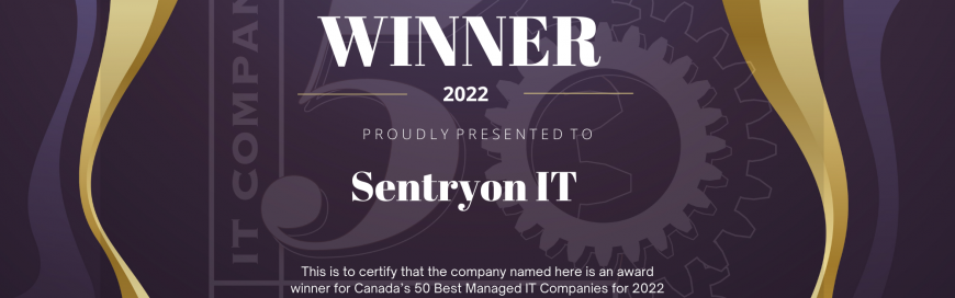 Sentryon IT Solutions Named One of Canada’s 50 Best Managed IT Companies