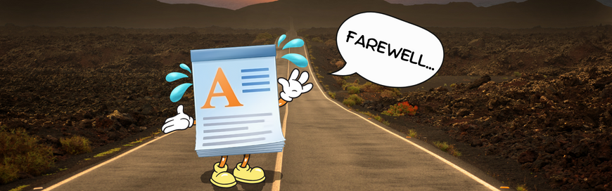 The end of an era: Goodbye WordPad