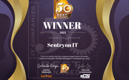 Sentryon IT Solutions Named One of Canada’s 50 Best Managed IT Companies