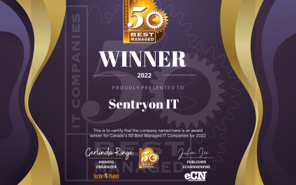 Sentryon IT Solutions Named One of Canada’s 50 Best Managed IT Companies